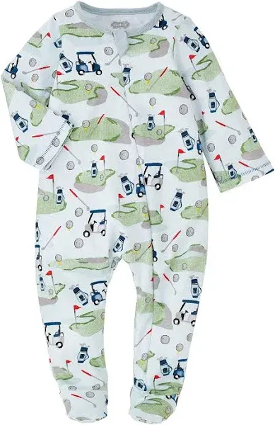 Mud Pie Baby  Boy Golf theme jersey Sleeper Size 3-6 Months NEW