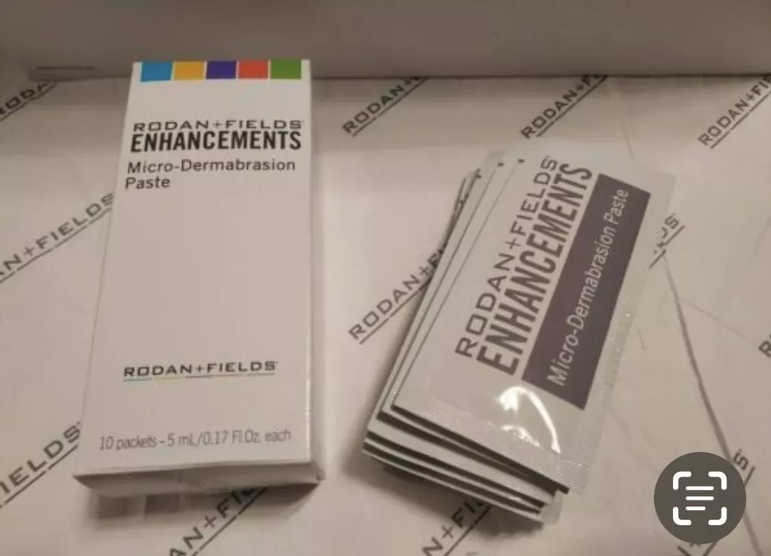 Rodan + Fields Enhancements Microdermabras<wbr/>ion Paste 9 Silver Packets New #1