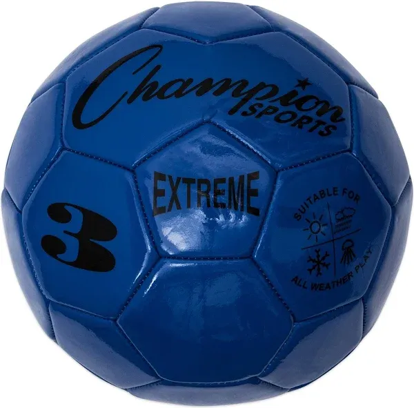 Champion Sports - Extreme Soccer Ball, Size 3, Blue