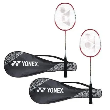 YONEX ZR 100 Light Aluminum Blend Badminton Racquet with Full Cover, Set of 2