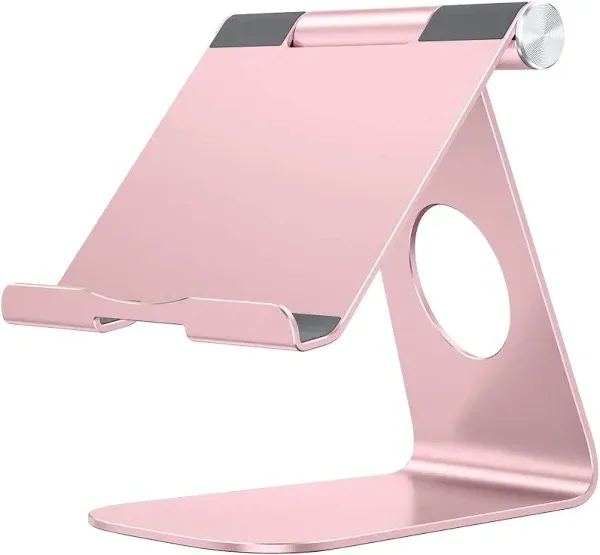 OMOTON Tablet Stand Holder Adjustable T1 Desktop Aluminum Tablet Dock Cradle Compatible with iPad Air/Mini iPad 10.2/9.7 iPad Pro 11/12.9 Samsung Tab