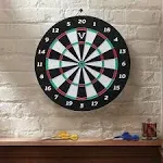 Viper Double Play 2-in-1 Baseball Dartboard with Darts,Black