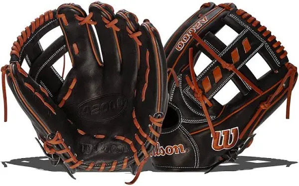 Willson A2000 Black Glove  11.5 Infielder Glove DB16. Right handed