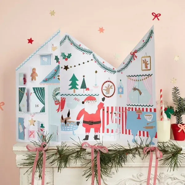 Santa's Cabin Sticker Advent Calendar