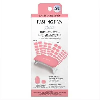 Dashing Diva -SUMMER Limited Ed. Glaze LED Semi-Cure Mani/Pedi GZK20 Eye Candy