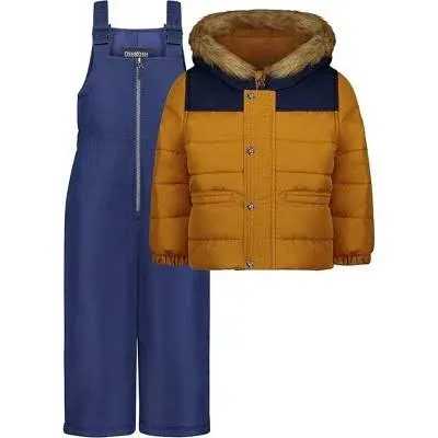 OshKosh B'Gosh boys Ski Jacket and Snowbib Snowsuit Set