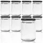 8 oz Small Glass Jars with Airtight Lids, 20 Pcs Candle Jars for Candle Makin...