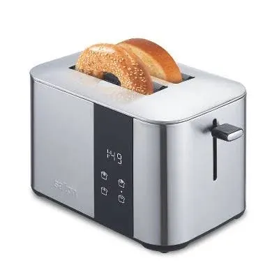 Salton 2-Slice Stainless Steel Digital Countdown Toaster ET2137 NEW