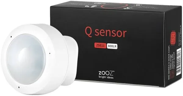 Zooz Zwave Long Range Q Sensor ZSE11 800LR Motion Temperature Humidity Light Hub Required