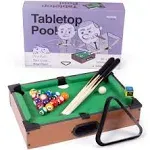 Tabletop Pool, Mini Pool Table &amp; Billiard Set | Small Billiards Game with 16 ...