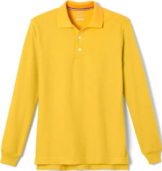 French Toast Boys Long Sleeve Pique Polo