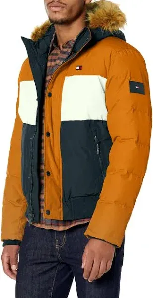 Tommy Hilfiger Men's Quilted Snorkel Bomber Jacket