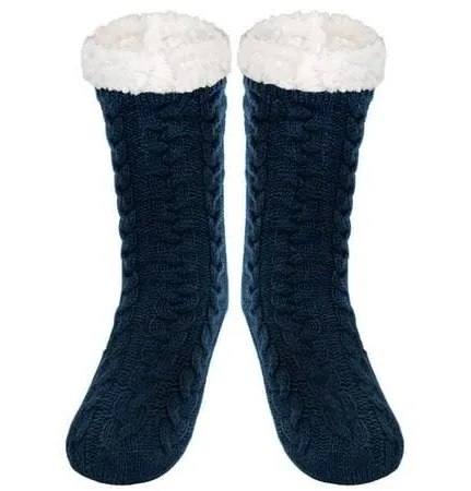 Men's Fluffy Fleece Slipper Socks