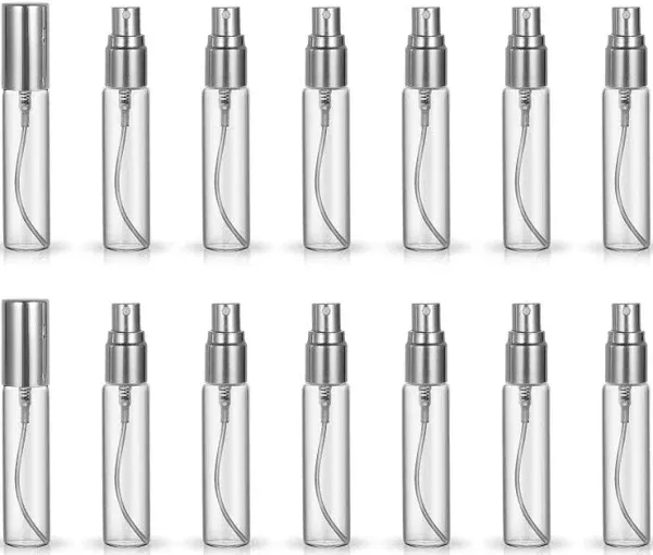 ZbFwmx 20 Pack Set 10ml Protable Refill Bulk Atomizer Spray Travel Perfume Bottle