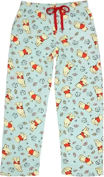 Disney Winnie The Pooh Classic Character Art Loungewear Pajama Pants