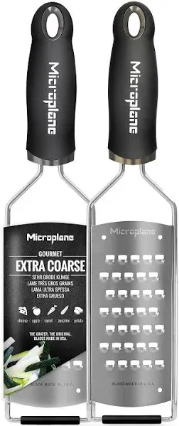 Microplane Gourmet Extra Coarse Grater - Black