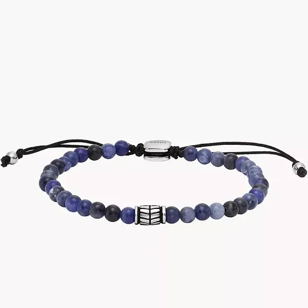 Fossil Men's Beaded Bracelet