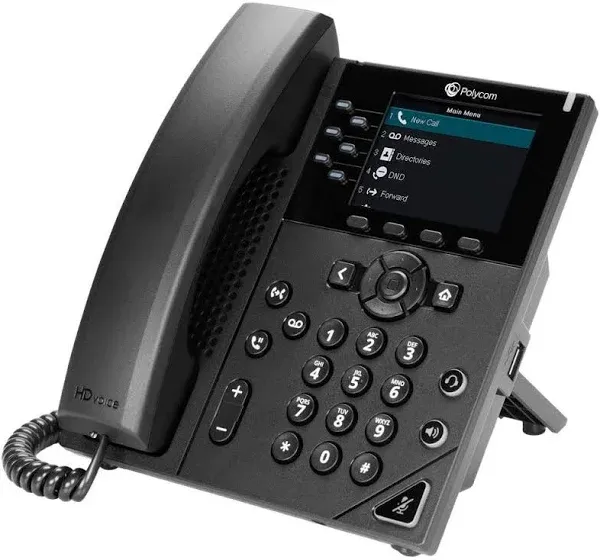 HP Polycom VVX 350 Business IP Phone 2200-48830-025 , 89B68AA