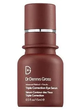 DR. DENNIS GROSS FERULIC + RETINOL TRIPLE CORRECTION EYE SERUM 0.5 OZ NWB