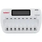 Tenergy TN162 8-Bay Smart LCD AA/AAA NiMH/NiCd Battery Charger