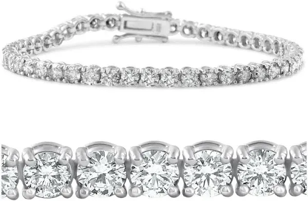 Pompeii3 7 Ct tw Lab Grown Diamond Tennis Bracelet in 14K White Gold