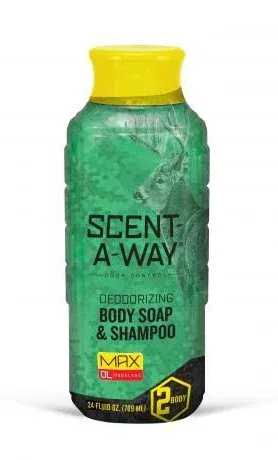 Hunters Specialties Scent-A-Way Deordorizing Body Soap &amp; Shampoo 24 fl oz Bottle