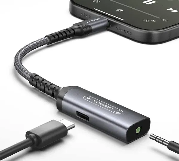 USB-C to 3.5mm Audio and Charging Adapter