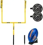 Nerf Punt and Pass Football Goal Post Set - Complete All In One Set - Included Removeable Knockout Targets