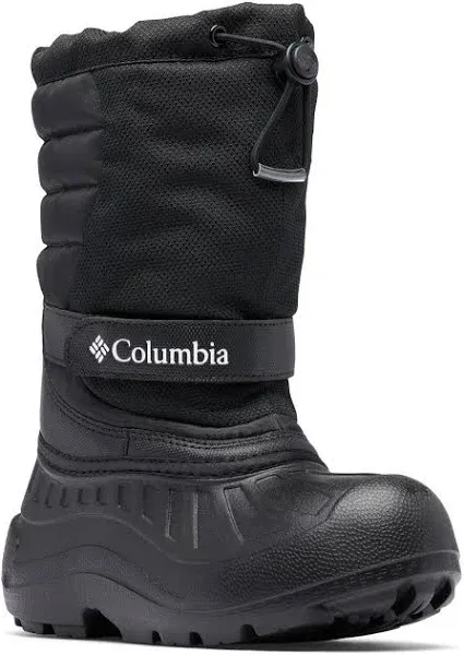 Columbia Big Kids' Powderbug Snowlite Boot - Size 3 - Black