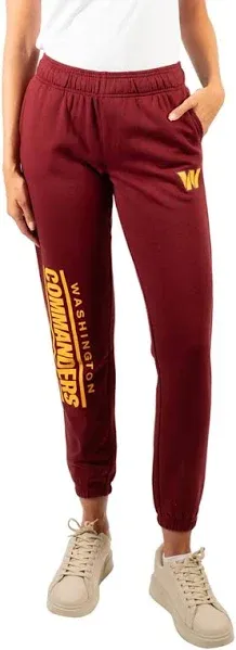 Ultra Game NFL Official Women's Super Soft Fleece Jogger Sweatpants, W