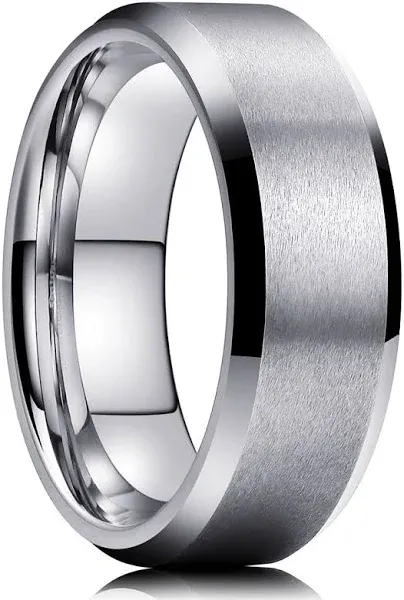 King Will CLASSIC&trade; 8mm tungsten ring