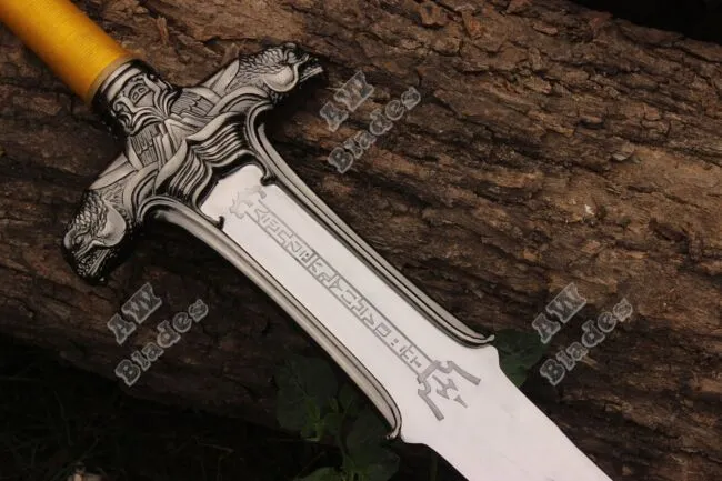 Conan The Barbarian Atlantean Sword Replica Sword Carbon Steel Silver Edition