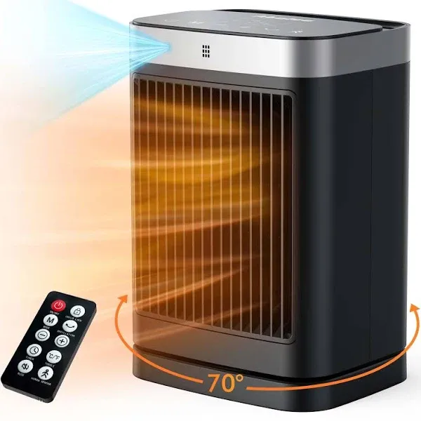 Abolee Space Heaters with Motion Sensor 1500W Ceramic Heating with Remote