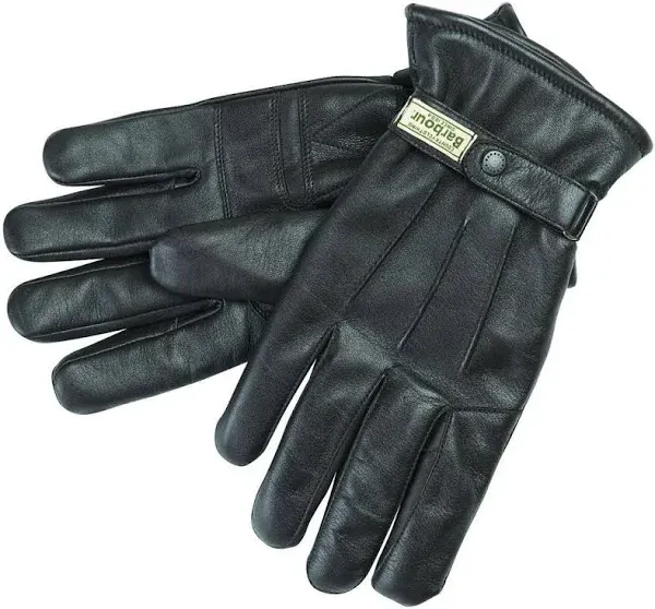 BARBOUR Insulated Burnished Leather Gloves XL  Dark Brown NWT