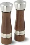 COLE &amp; MASON Oldbury Wood Salt and Pepper Grinder Set - Wooden Mills Include ...