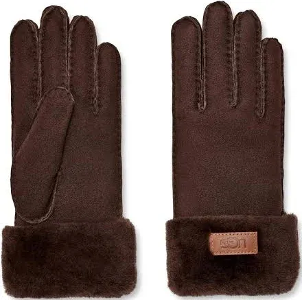 UGG Women's Genuine Shearling Turn Cuff Gloves