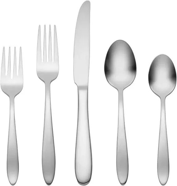 Oneida Mooncrest Satin 20 Piece Everyday Flatware Set