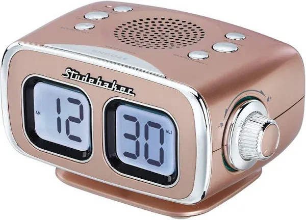 Studebaker Retro Digital Bluetooth AM/FM Clock Radio