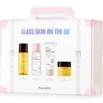 Hanskin Glass Skin On The Go Kit Set of 4 Moisturizing Travel Friendly Hydrat...