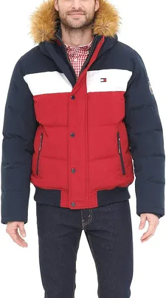 Tommy Hilfiger Men's Quilted Snorkel Bomber Jacket