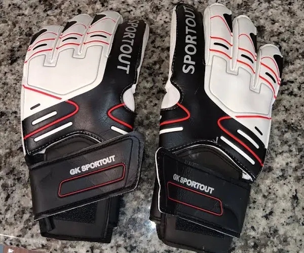 Sportout Youth&Adult Goalie Goalkeeper Gloves,Strong Grip for The Toughest Saves, with Finger Protect & 4+3MM Latex to Give Splendid Protection to Prevent Injuries,4 Colors