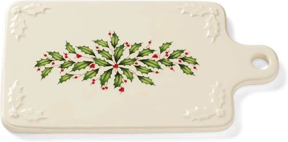 Lenox Holiday Cheese Plate with Knife