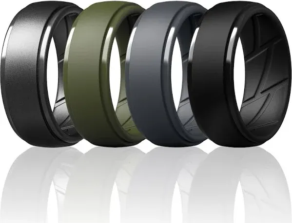 Thunderfit Men's Breathable Silicone Rings