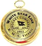 Brass Compass RMS Titanic 1912 Brass Pocket Gift Beautiful Working Model