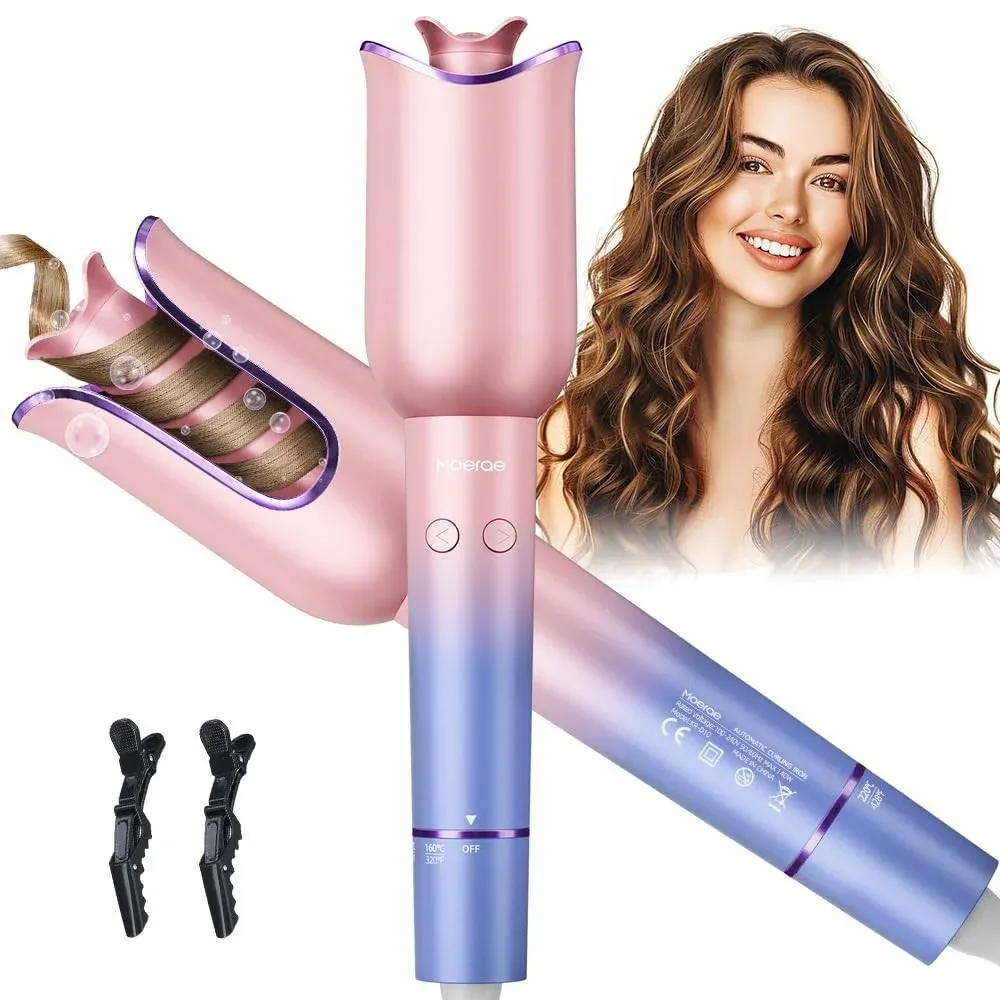 Automatic Hair Curler with 1" Rotating Curling Iron