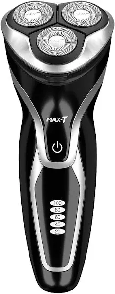 Men Electric Razor, Rechargeable Wet &amp; Dry Rotary Electric Shaver for Men (Bl...