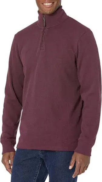 Amazon Essentials Men's Quarter-Zip French Rib Sweater