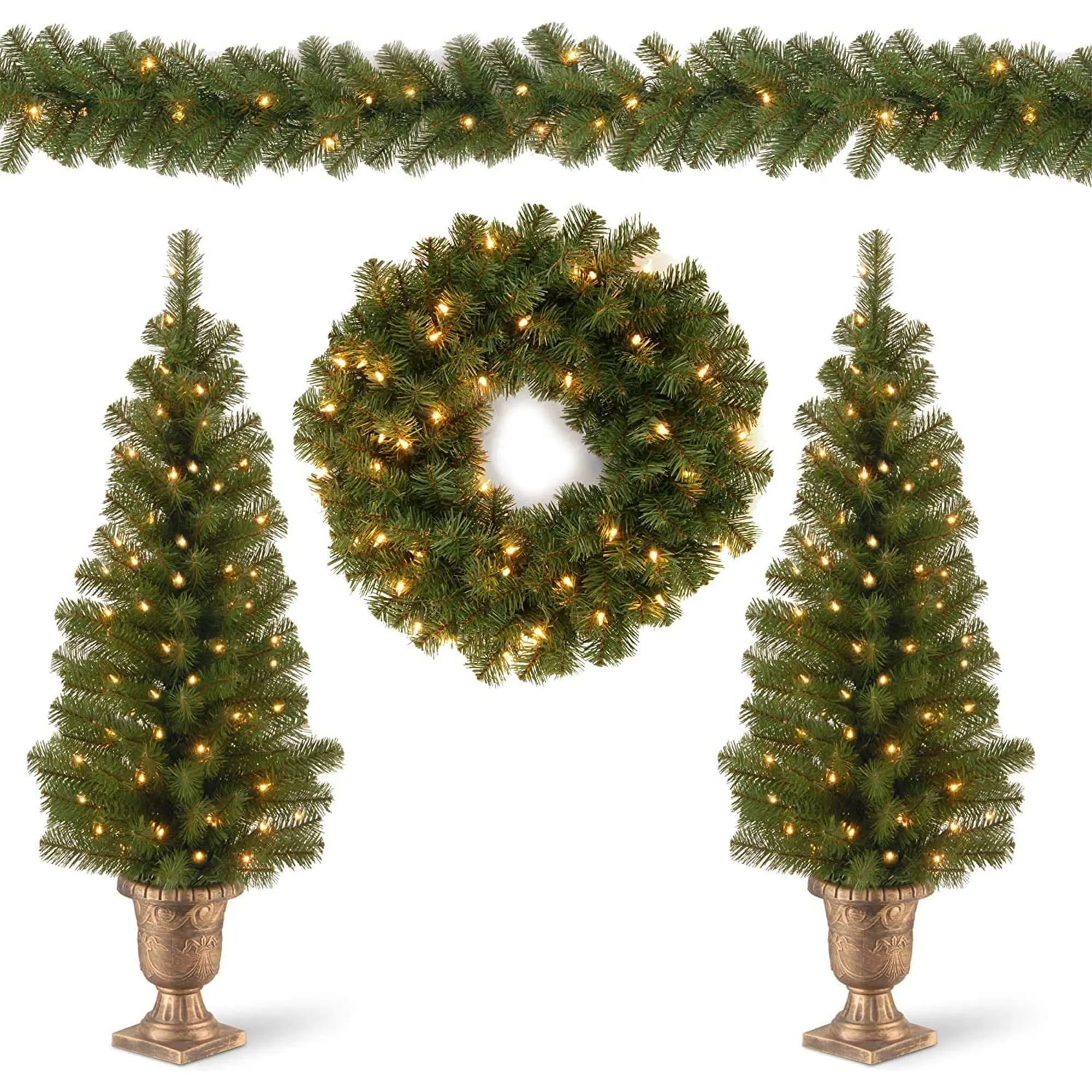 National Tree Company Pre-Lit Promotional Assortment - 4 Foot