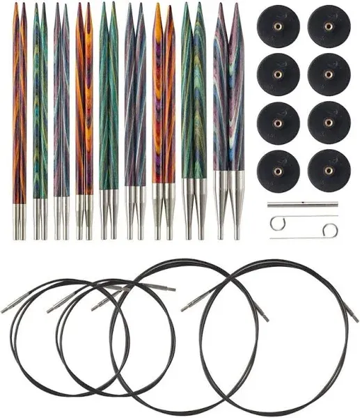 Knit Picks Wood Interchangeabl<wbr/>e Knitting Needles Set - New