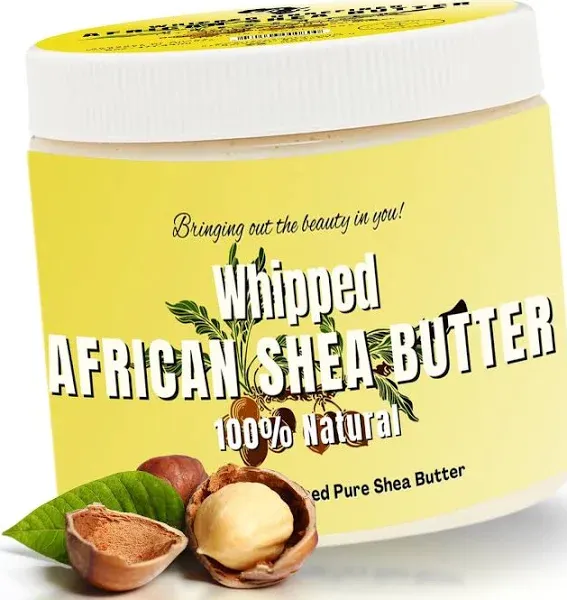 RA Cosmetics 100% African Shea Butter Whipped Unscented 12 oz